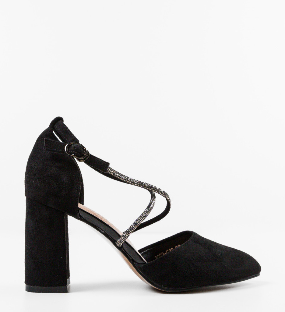 Pantofi Saekya Negri Eleganți cu Toc - imagine 5