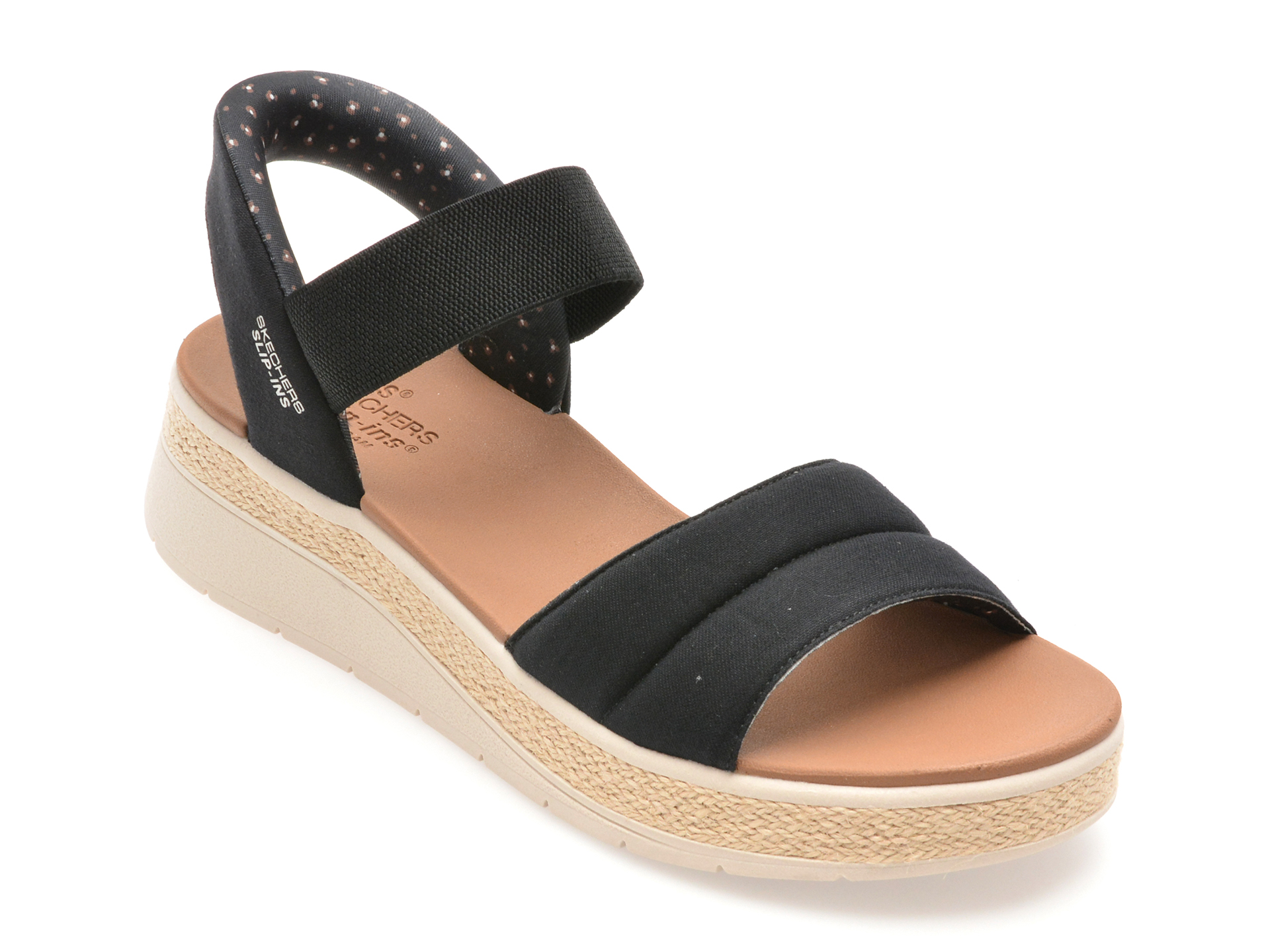 Sandale Skechers BOBS Negre - Confort și Eleganță