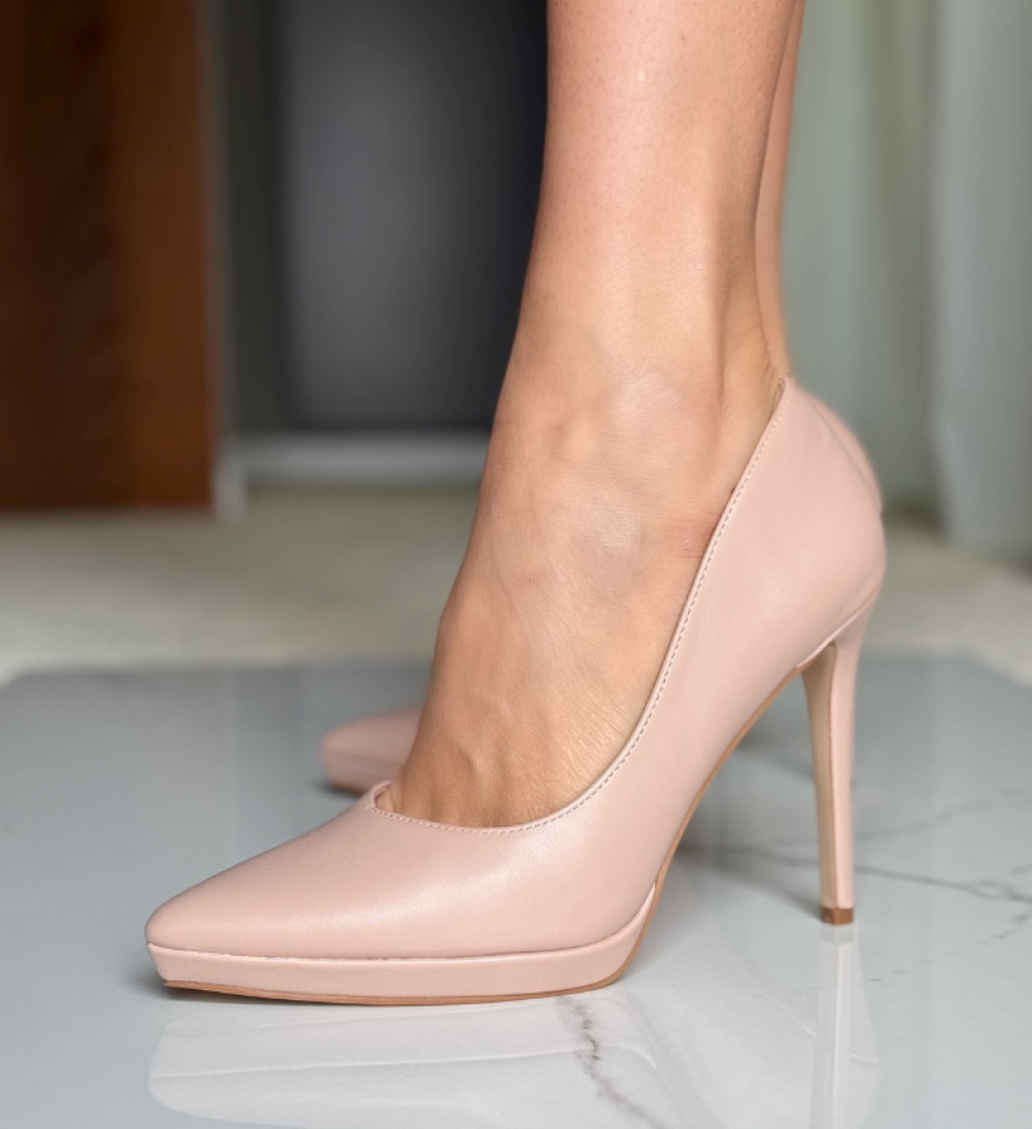Pantofi Dama Paray Nude - Eleganță și Stil - imagine 3