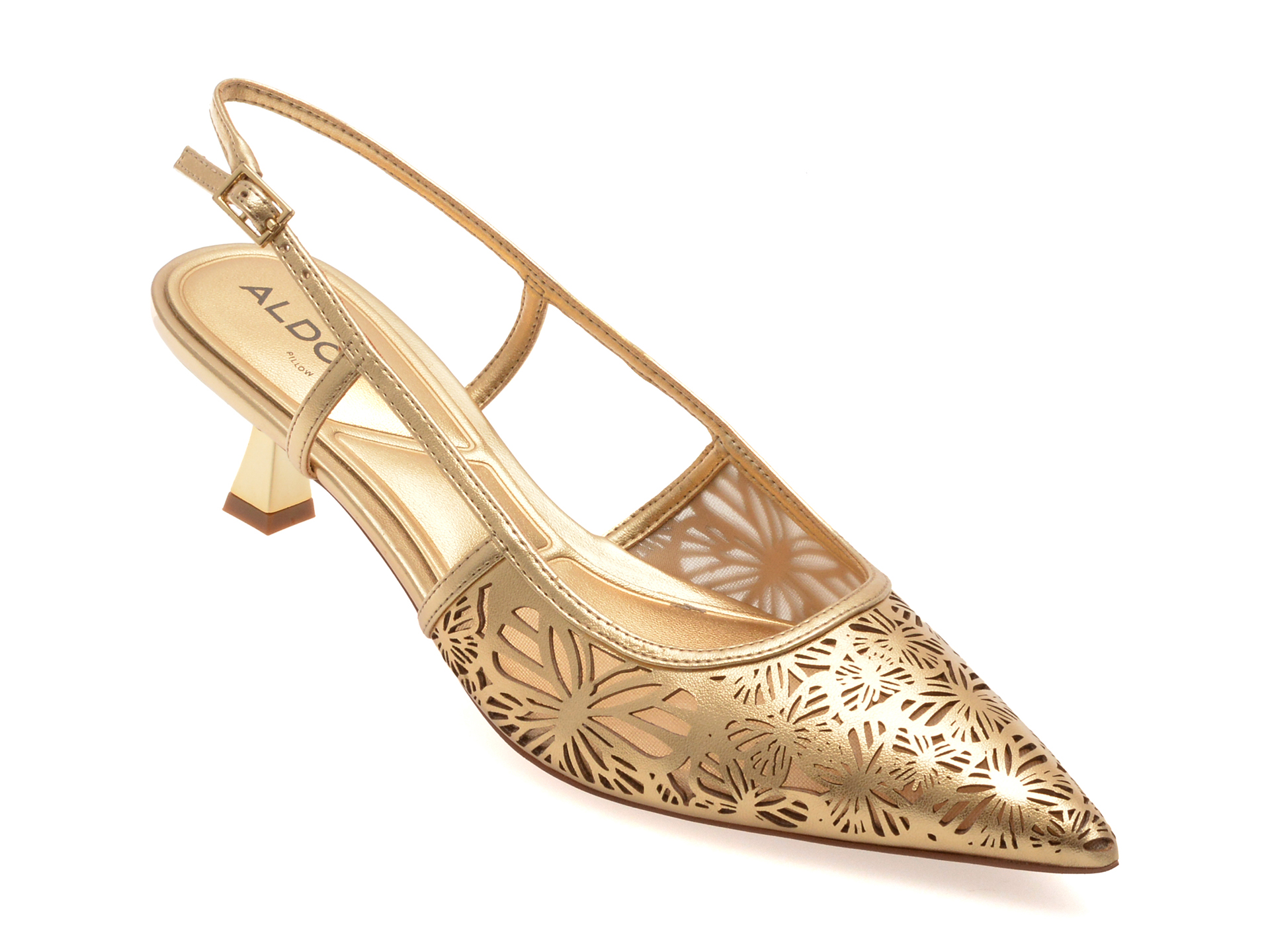 Pantofi ALDO ELEGANT 711 aurii din piele ecologică