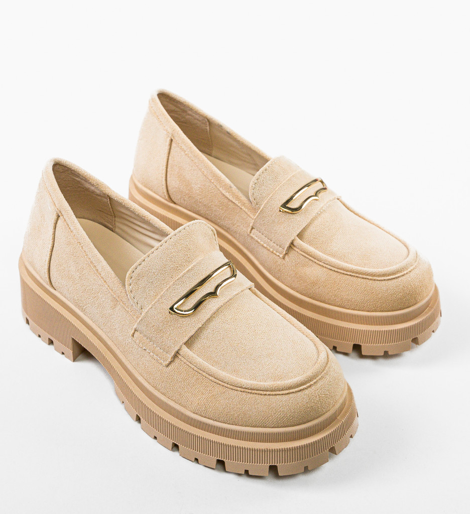 Pantofi Casual Jenny Bej: Confort și Stil - imagine 6