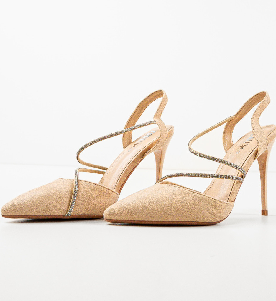 Pantofi cu Toc Tuay Bej - Eleganță și Stil - imagine 4