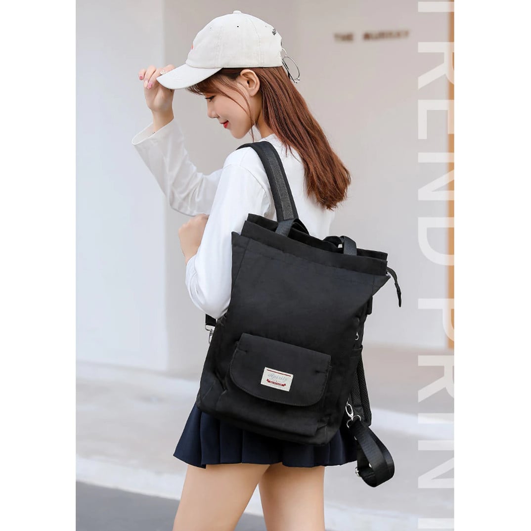 Rucsac Pfy Cazimira Negru Impermeabil cu USB - imagine 4