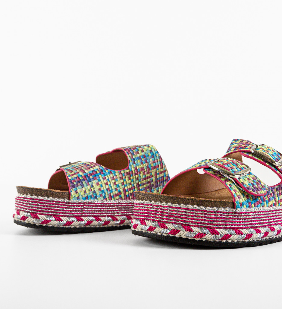 Papuci Dama Miller Fuchsia | Confort & Stil - imagine 5