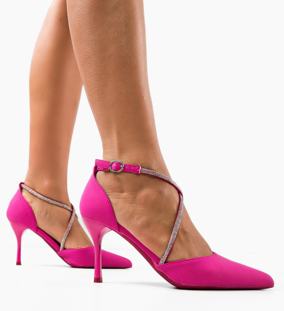 Pantofi Dama Suibne Fuchsia | Toc Elegant și Stil - imagine 2