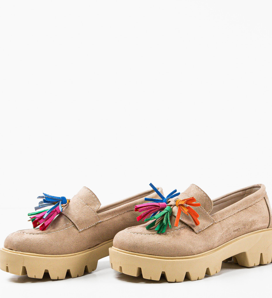 Pantofi Casual Dama Bej - Confort și Stil - imagine 5
