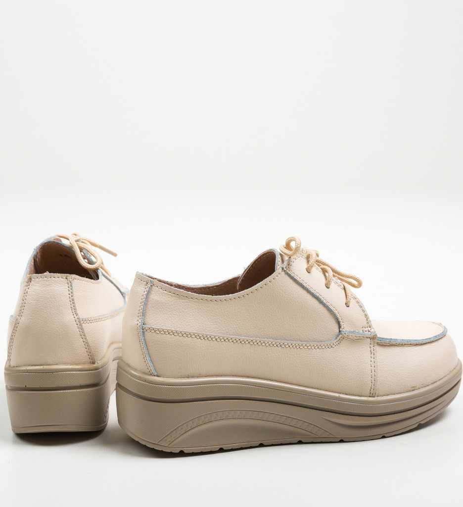 Pantofi Atanom Bej | Confort Casual - imagine 5