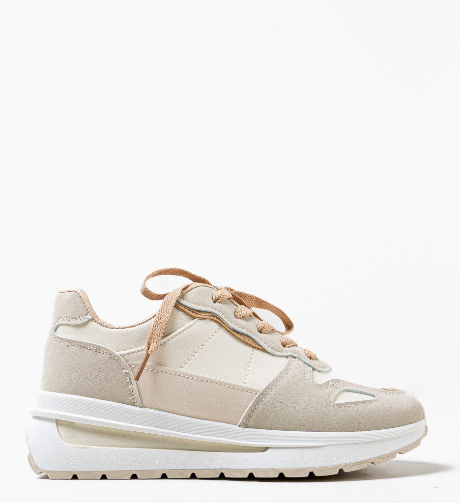 Sneakers dama Martin Bej - Confort și Stil - imagine 5