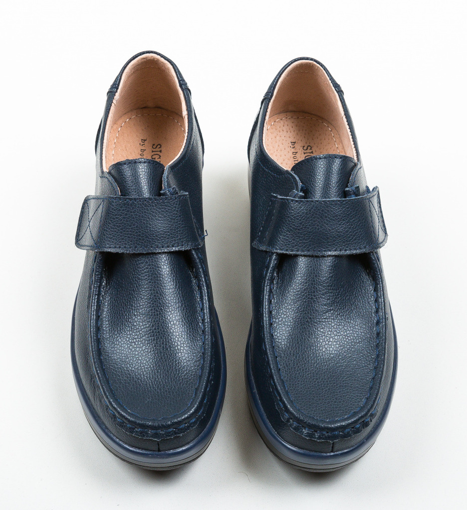 Pantofi Casual Groma Bleumarin Confort - imagine 5