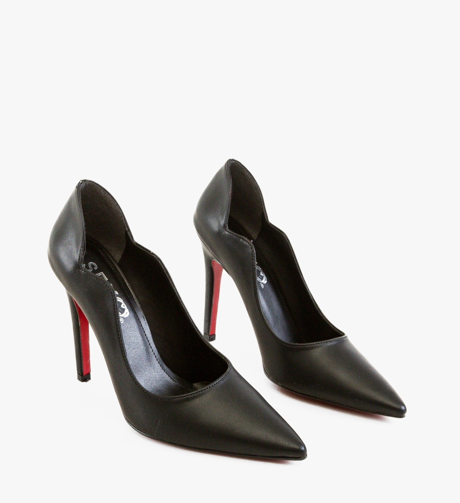 Pantofi Stiletto Dama Stypas Negri Eleganți - imagine 3