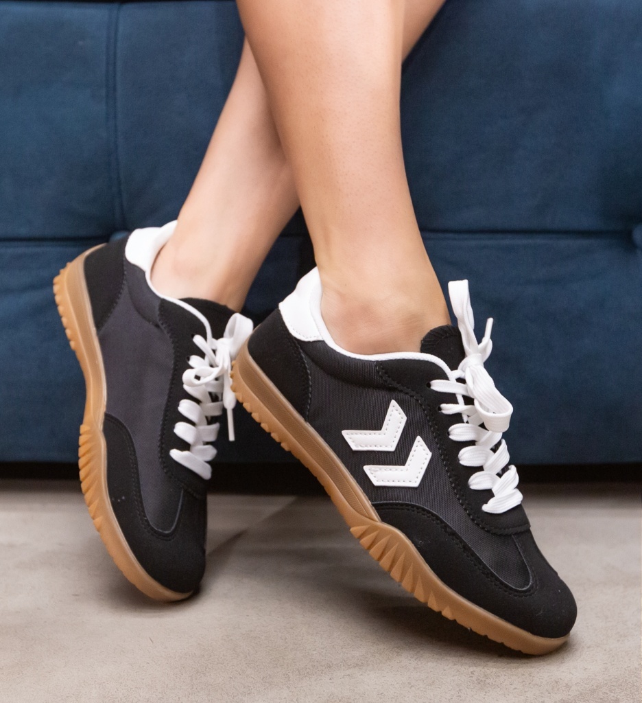 Sneakers Dama Steren Negri • Sport și Confort - imagine 4
