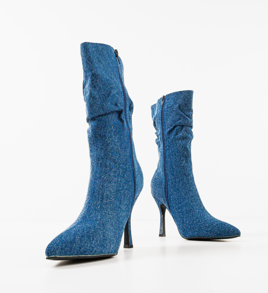Botine Dama Albastre - Eleganță și Confort - imagine 8