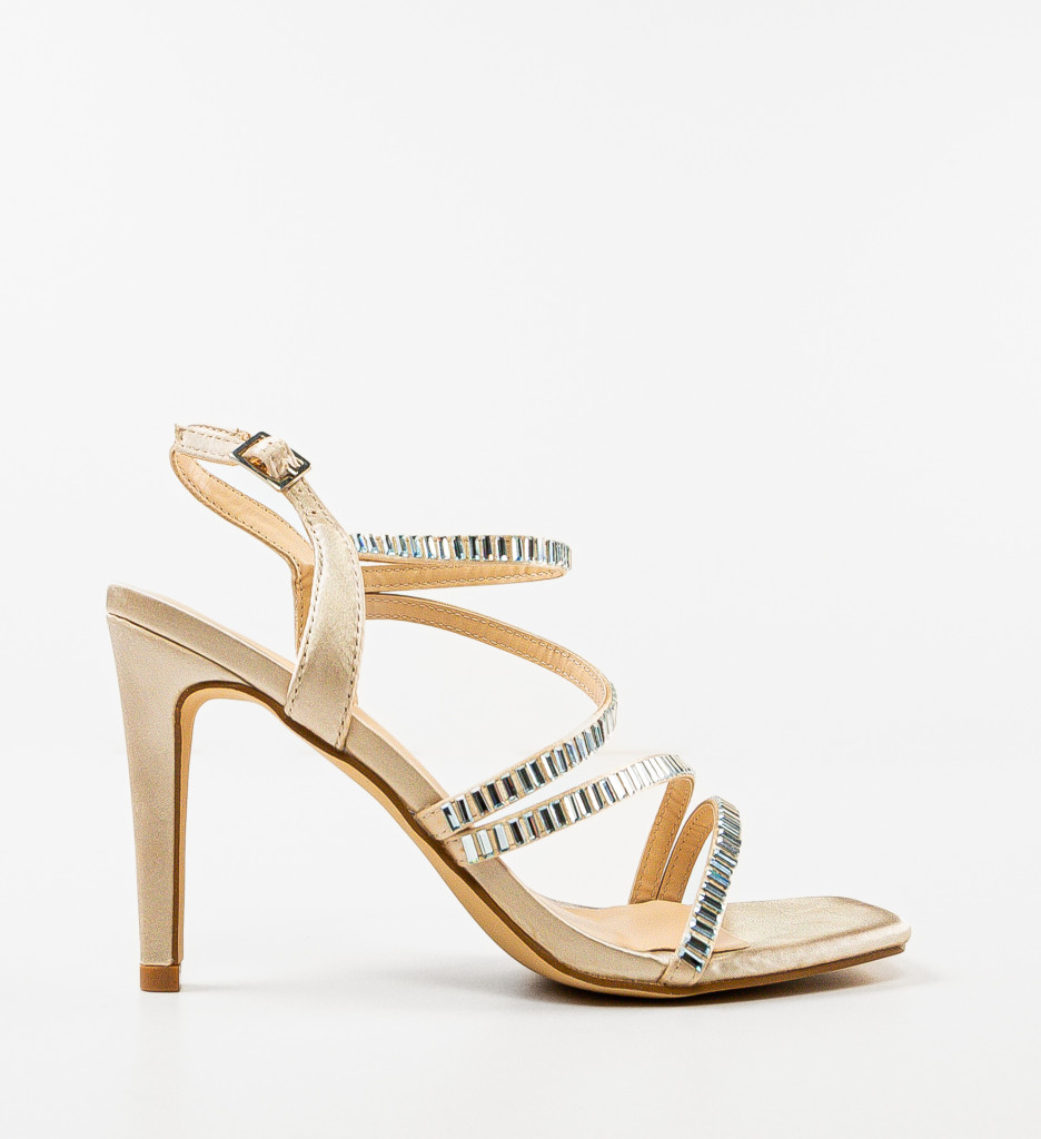 Sandale cu Toc Kerr Bej | Eleganță și Stil - imagine 4