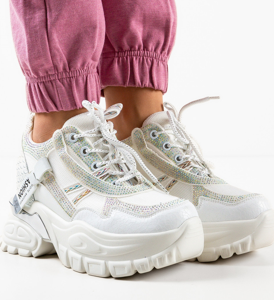 Sneakers Dama Klamun Albi | Confort și Stil - imagine 4