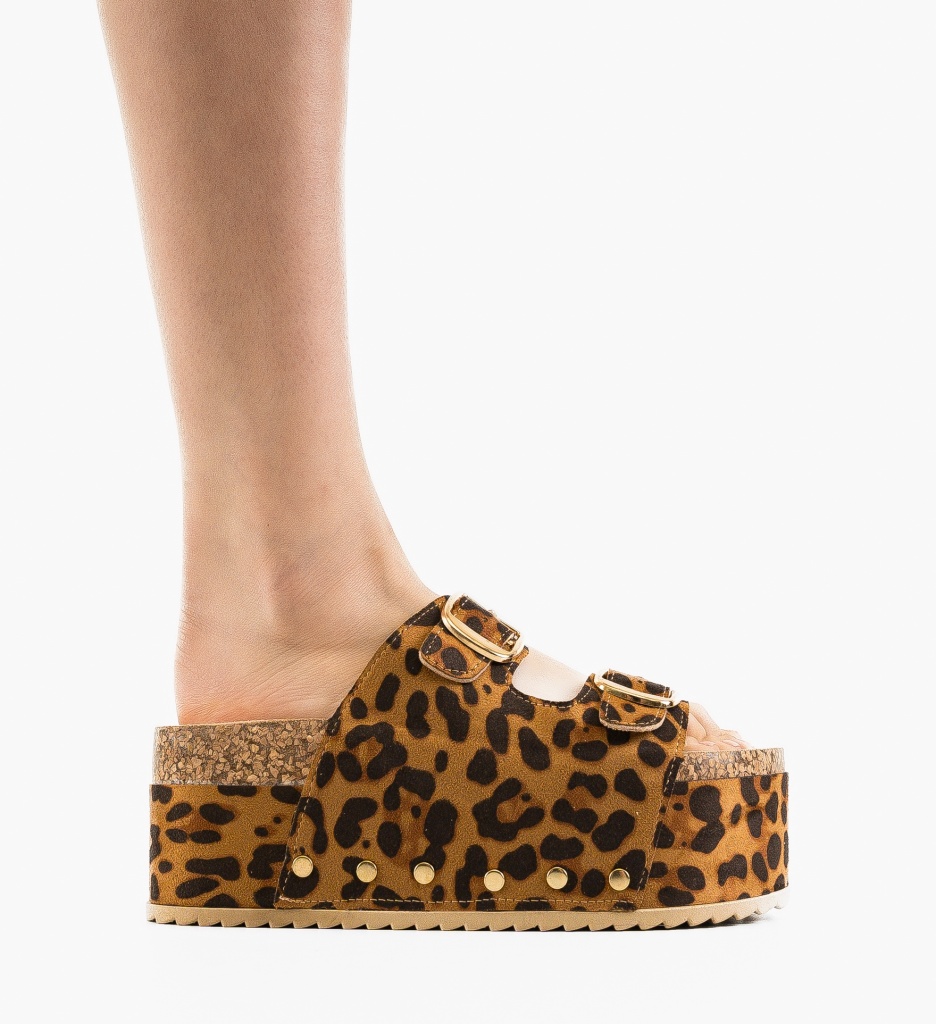 Papuci Halima Animal Print - Eleganță Exotică - imagine 5