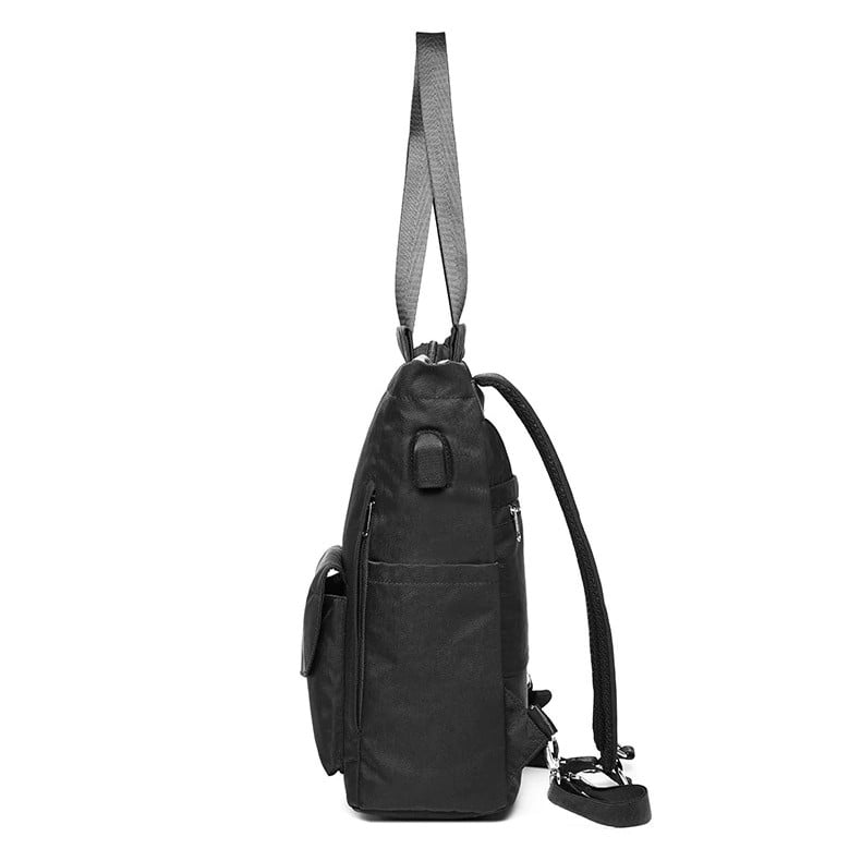 Rucsac Pfy Cazimira Negru Impermeabil cu USB - imagine 3