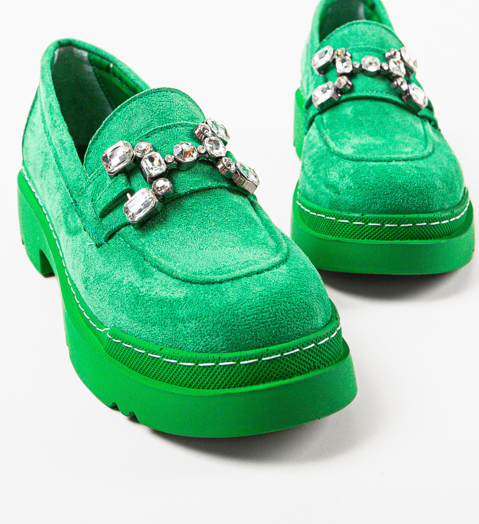 Pantofi Casual Dama Maraya Verzi | Confort Zilnic - imagine 5