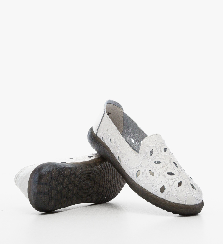 Espadrile Dama Deras Albe Casual Confortabile - imagine 3