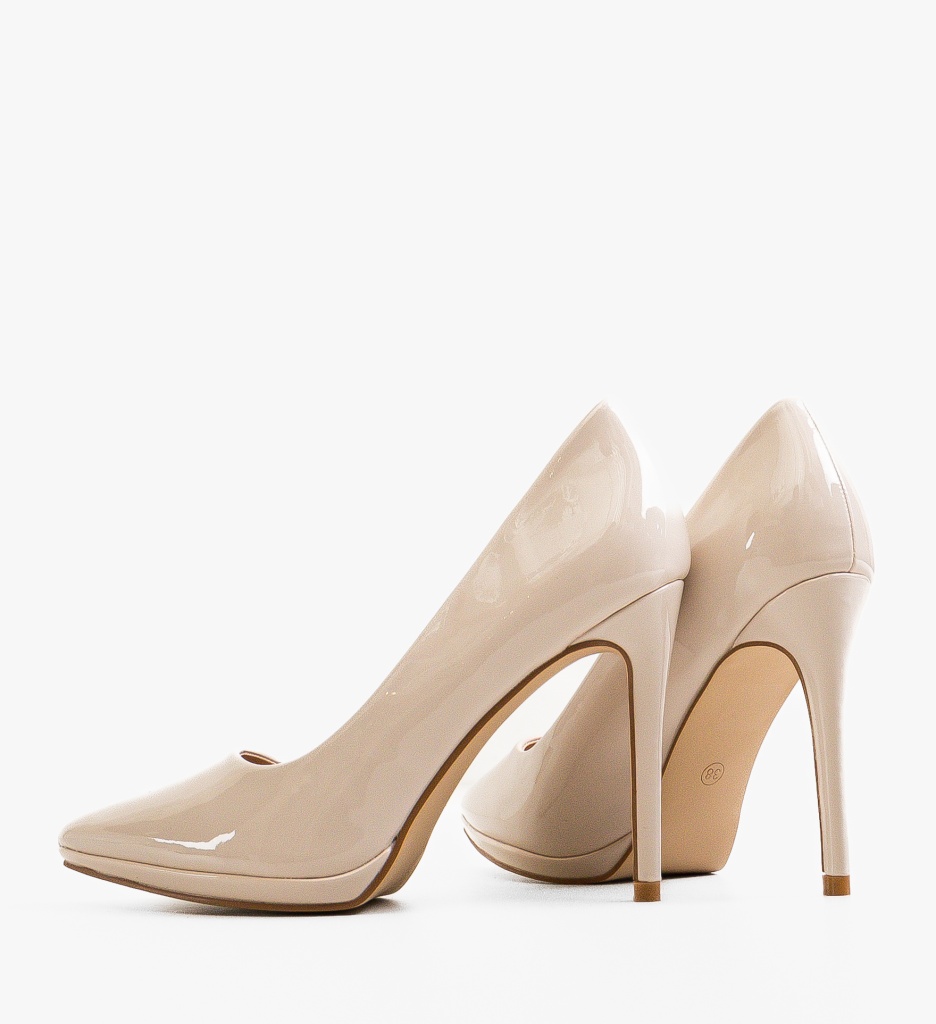 Pantofi Dama cu Toc Bej - Eleganță și Stil - imagine 6