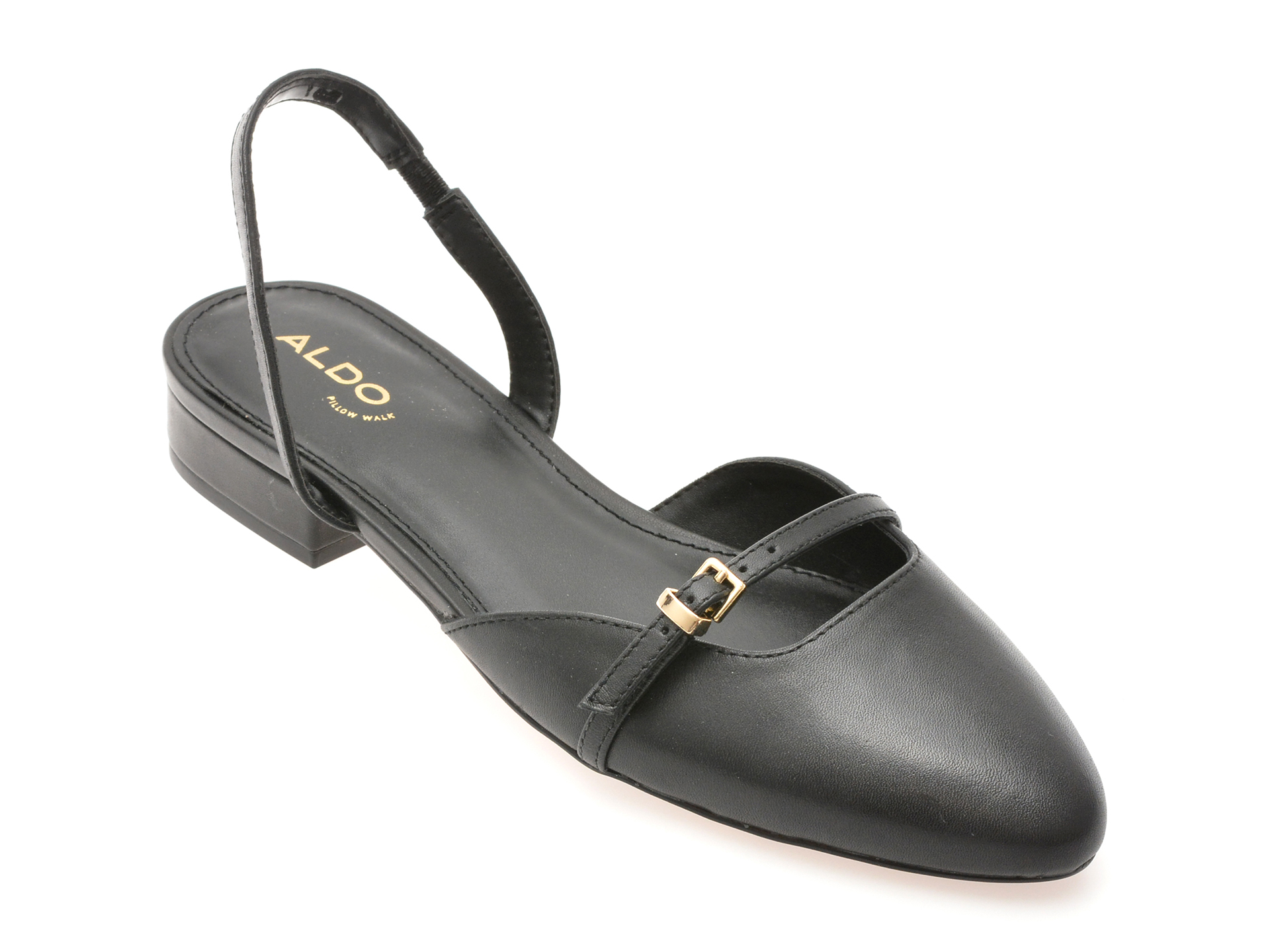 Pantofi ALDO negri din piele - Flintstone 001