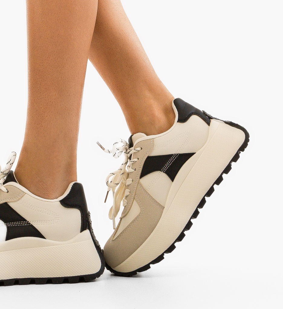 Sneakers Dama Kanne Bej - Confort și Stil