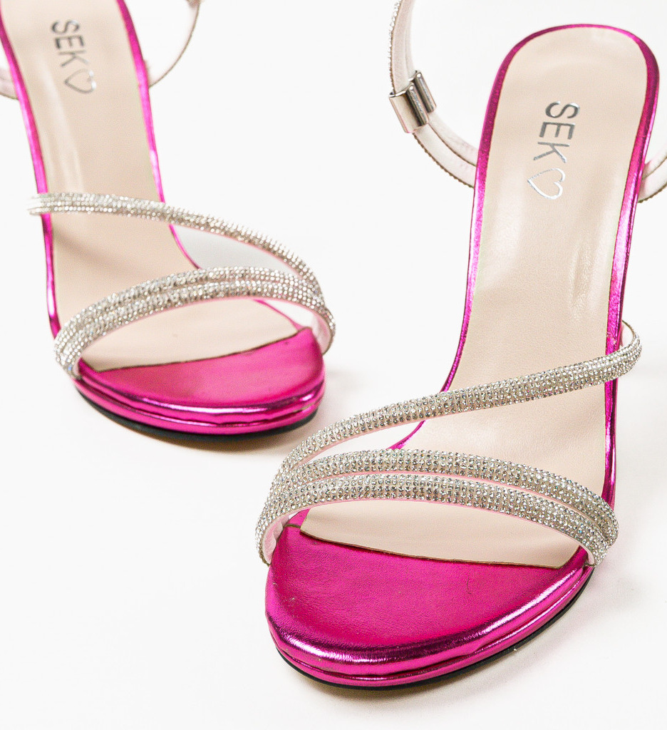 Sandale Gynn Fuchsia cu Toc - Eleganță Asigurată - imagine 6