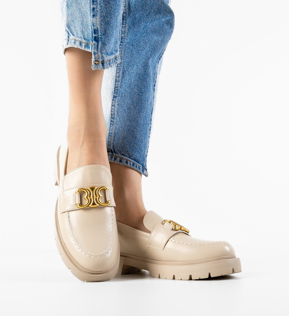 Pantofi Casual Dama Murray Bej Confort - imagine 3