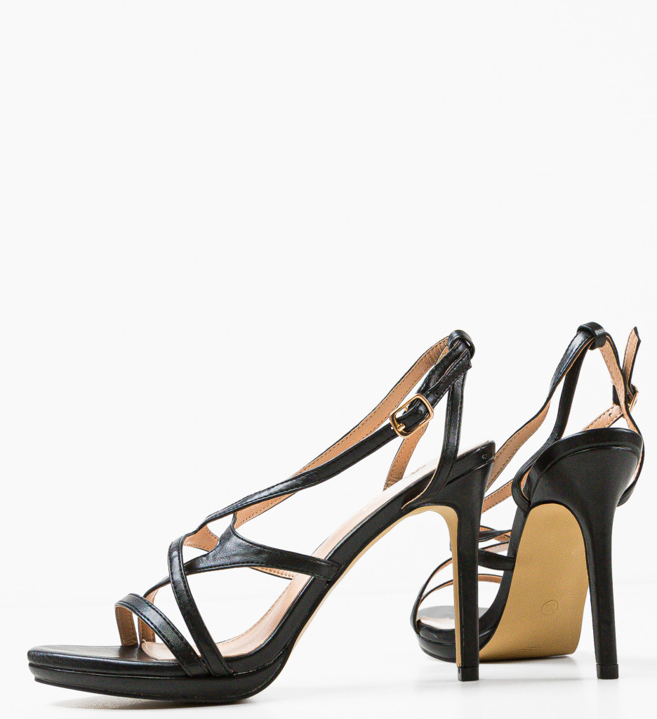 Sandale Toc Peruv Negre - Eleganță și Stil - imagine 7