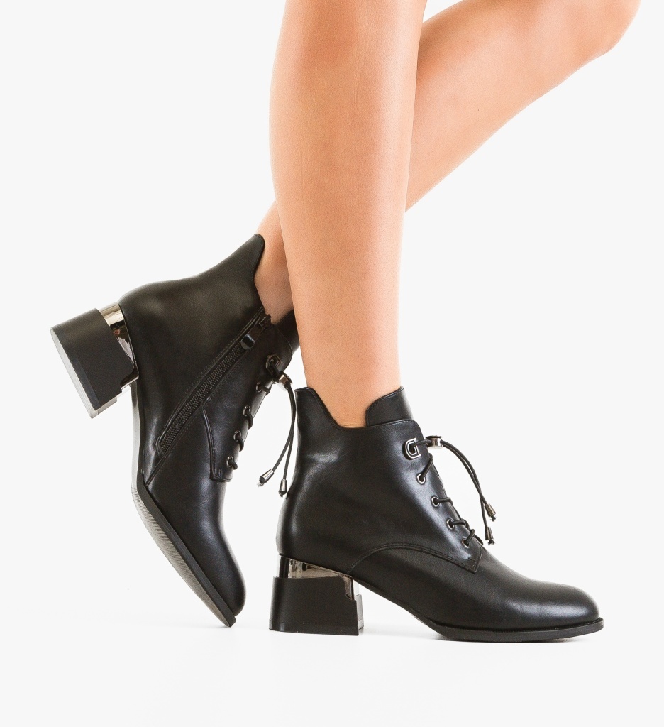 Ghete Dama Lamra Negre Depurtat - Stil Urban - imagine 5