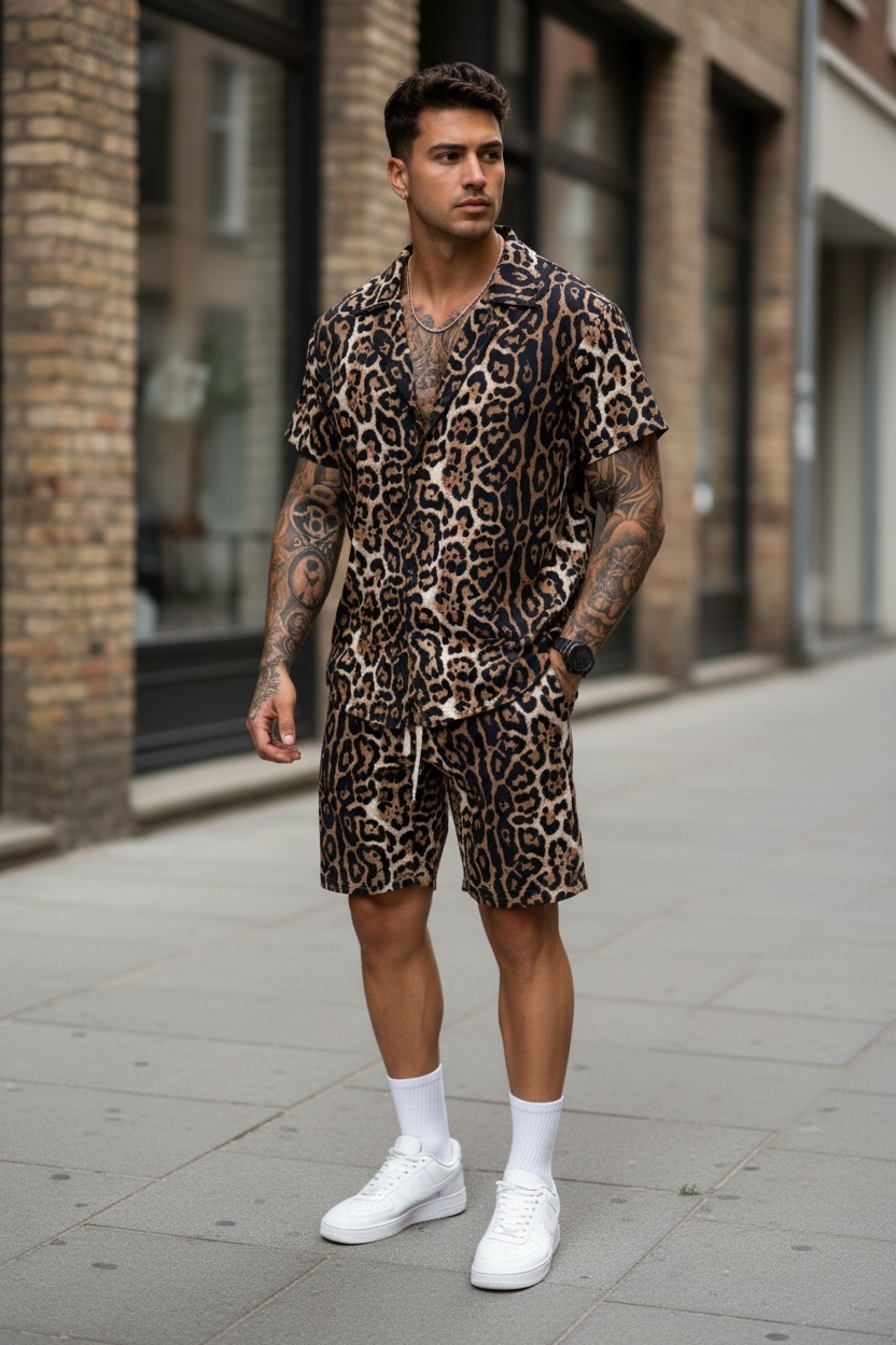Compleu Bărbătești Vară, Imprimeu și Animal Print