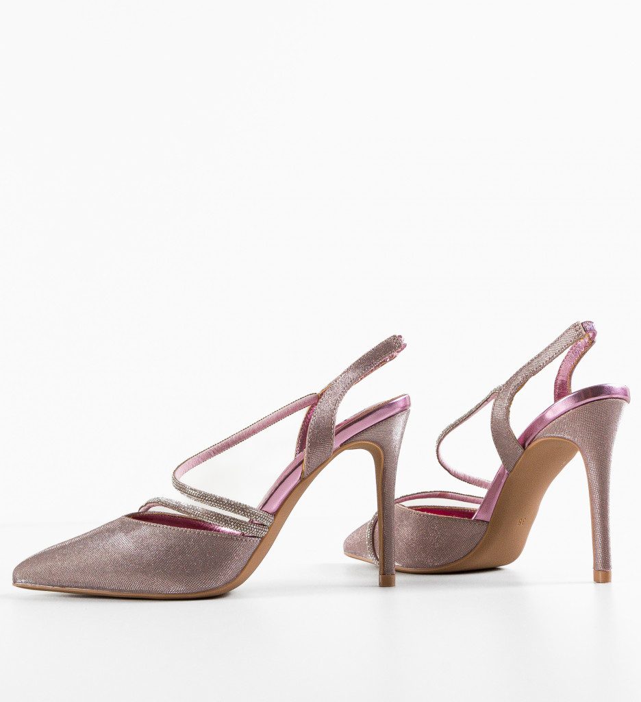 Pantofi cu Toc Lemartes Roz - Eleganță