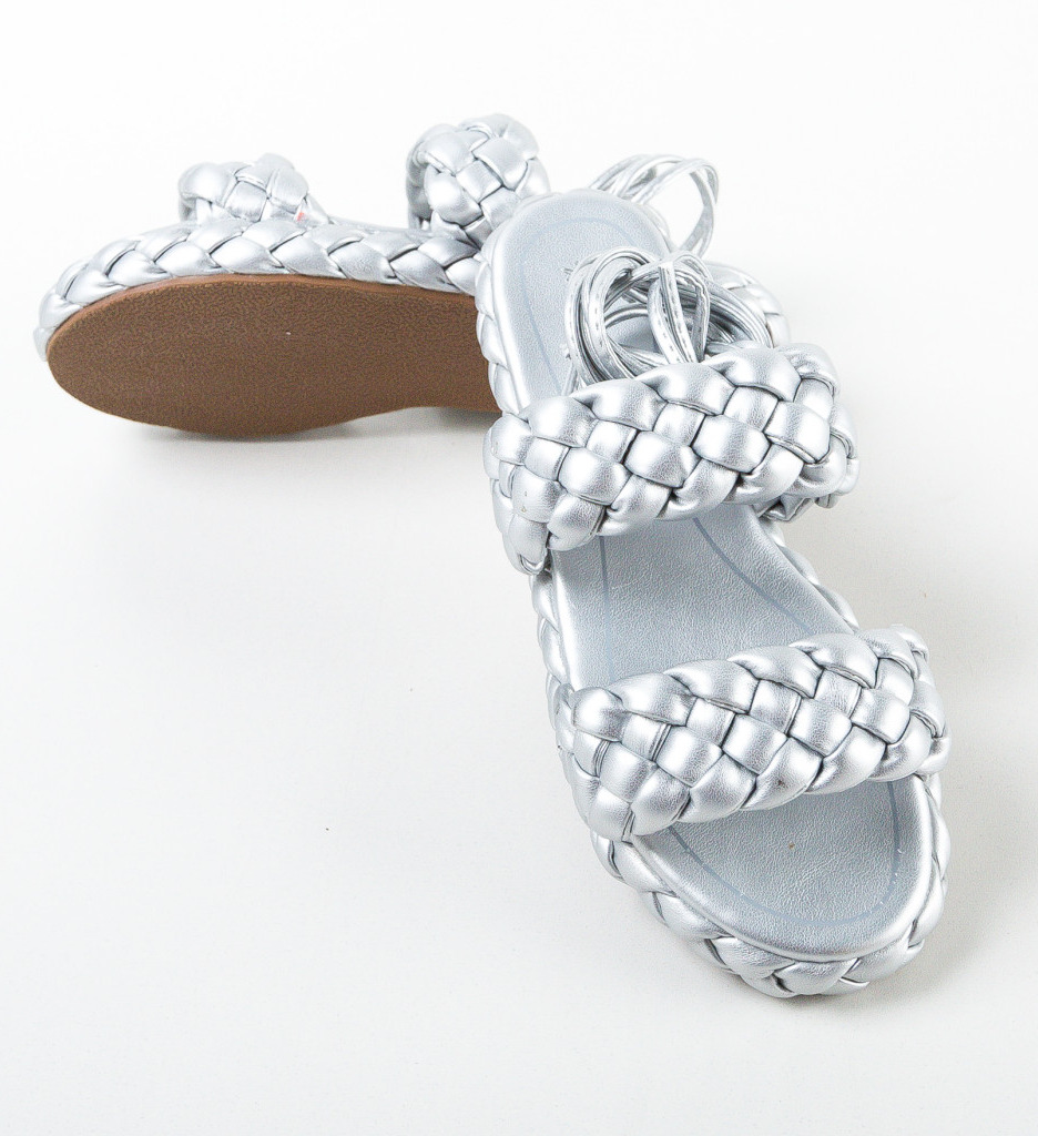 Sandale Dama Loyt Argintii - Stil si Confort - imagine 6