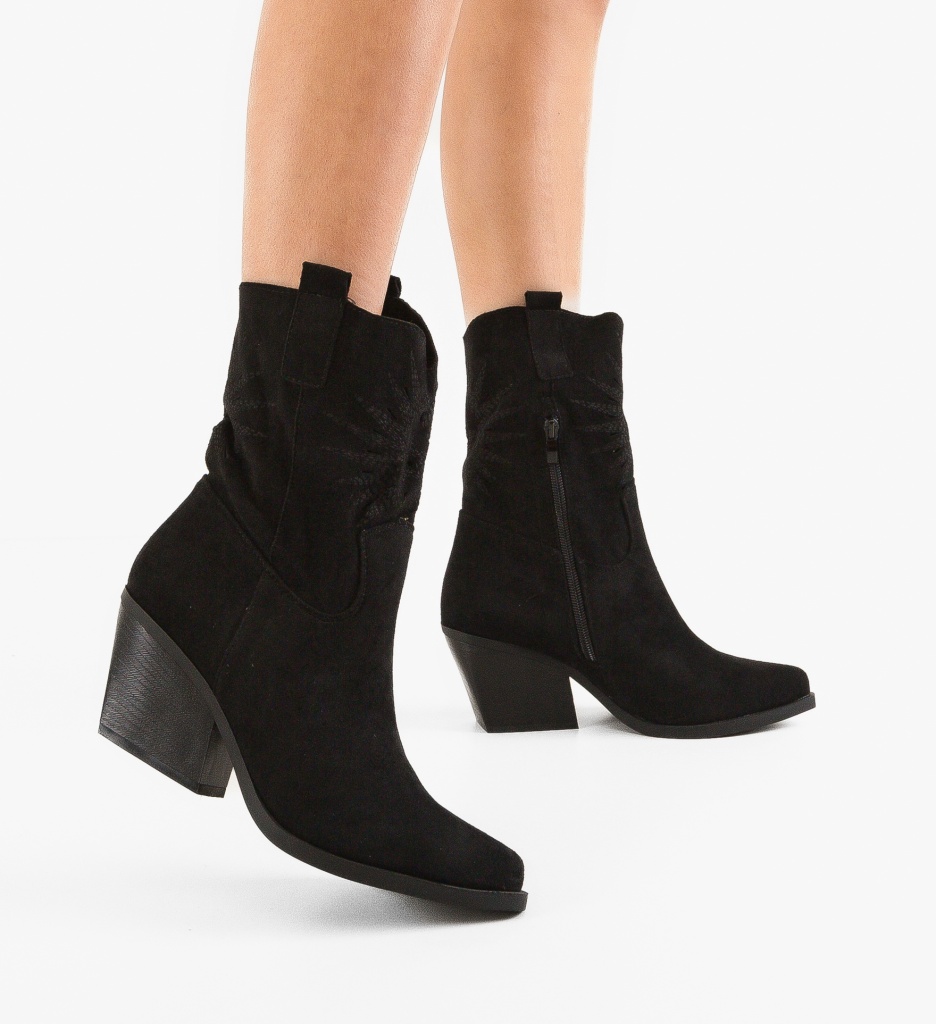 Botine Dama Iwan Negre | Eleganță și Confort - imagine 2