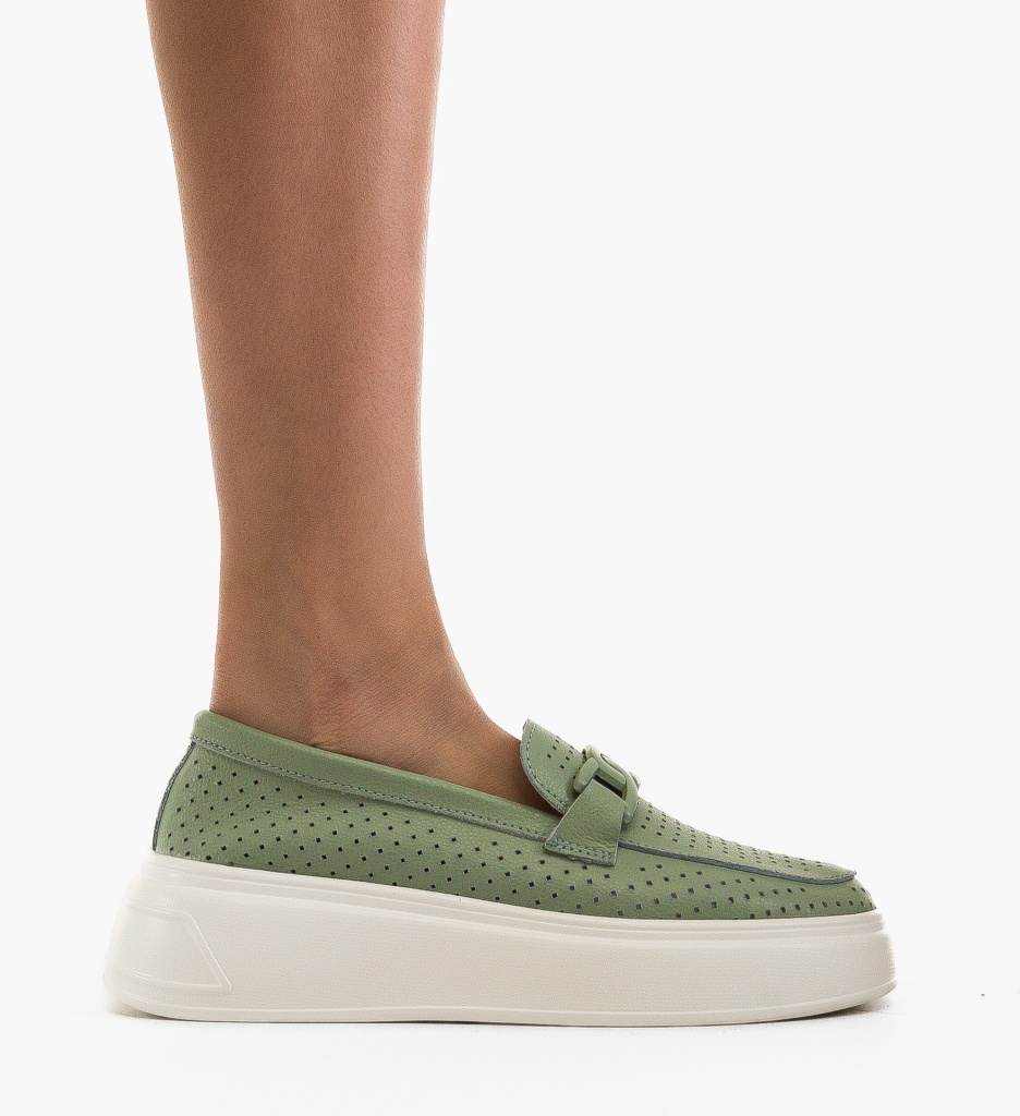 Pantofi Casual Lezzer Verzi - Confort & Stil - imagine 6