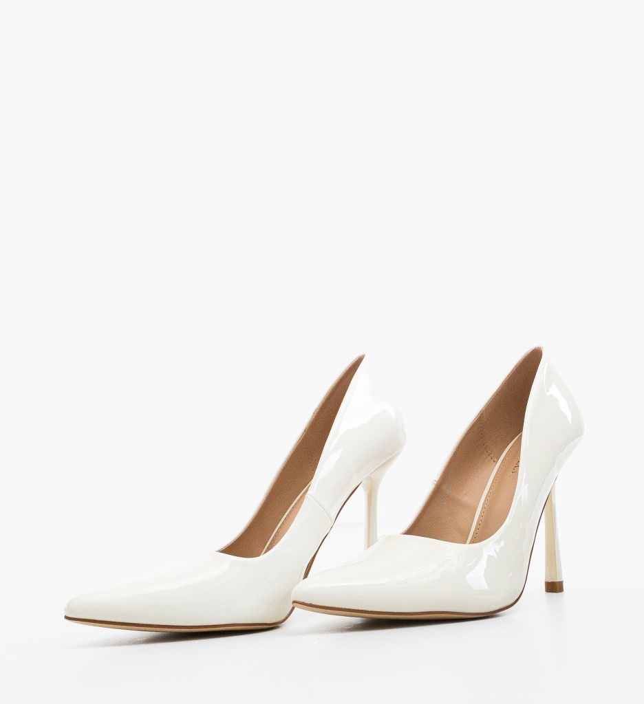 Pantofi Pryzy Albi | Eleganță la Fiecare Pas - imagine 2