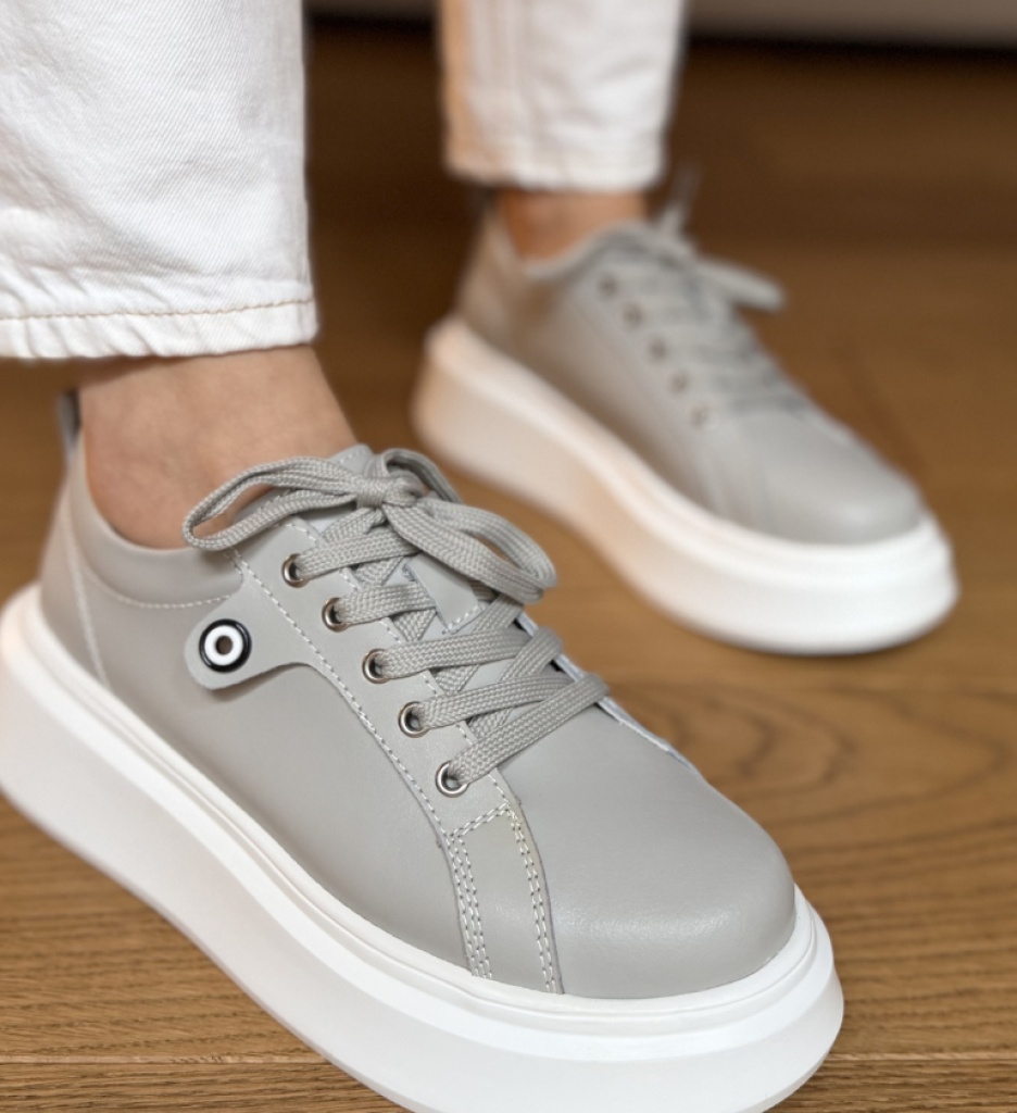 Pantofi Casual Nuandre Gri Confort Stil - imagine 7