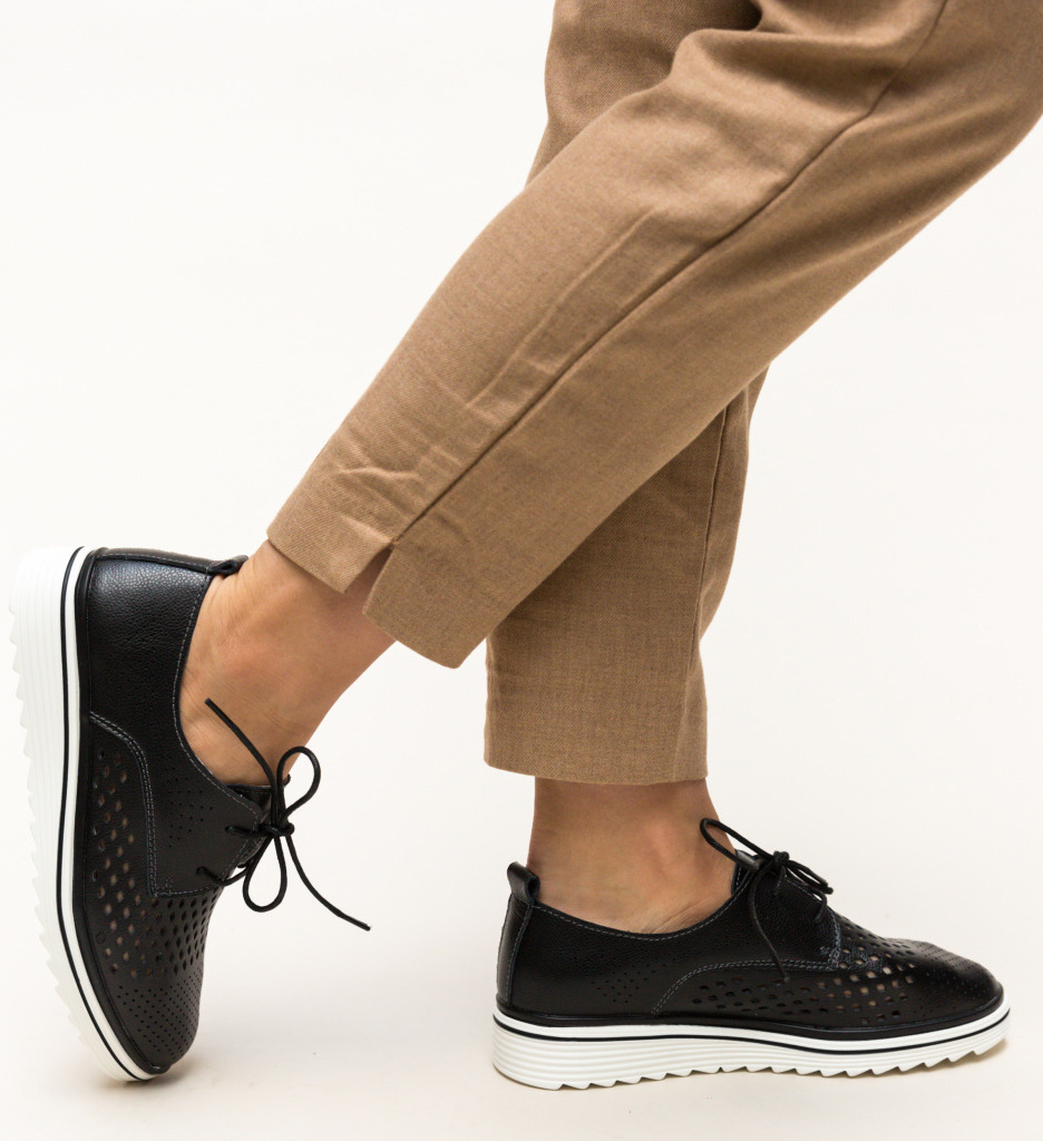 Pantofi Casual Negri - Confort și Stil Zilnic - imagine 3