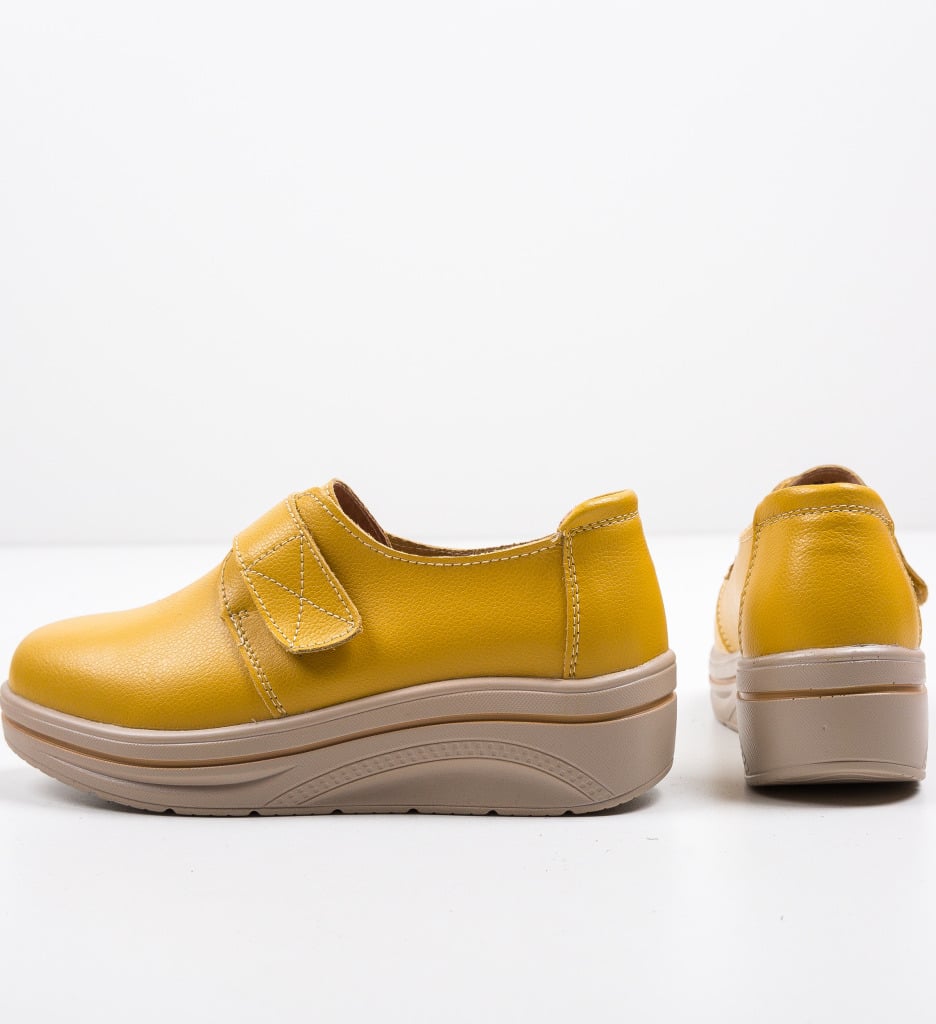 Pantofi Onionte Galbeni | Stil Casual Confortabil - imagine 6
