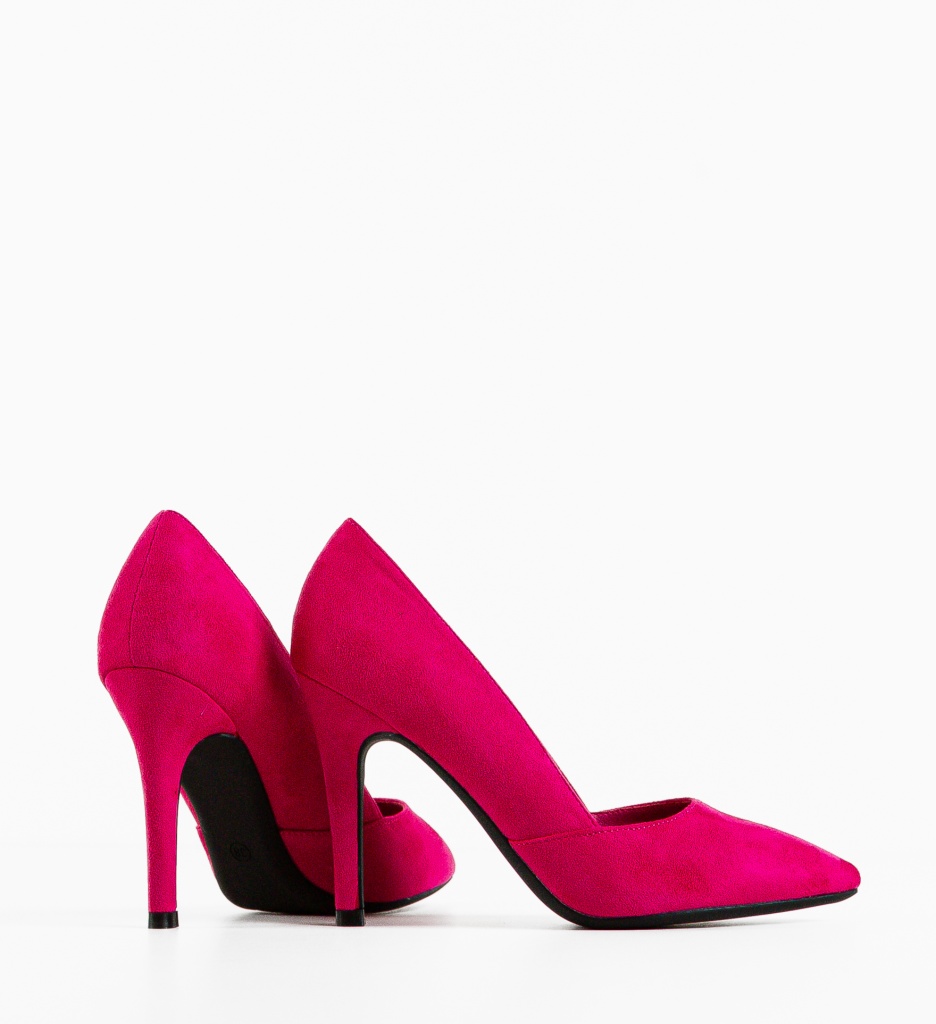 Pantofi dama Araj Fuchsia cu toc elegant - imagine 6
