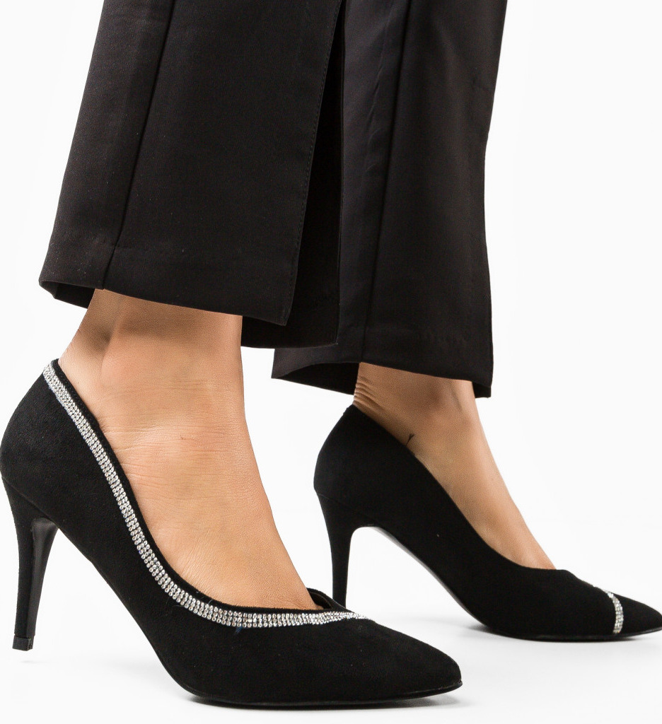Pantofi Kyle Negri cu Toc - Eleganță Asigurată - imagine 3