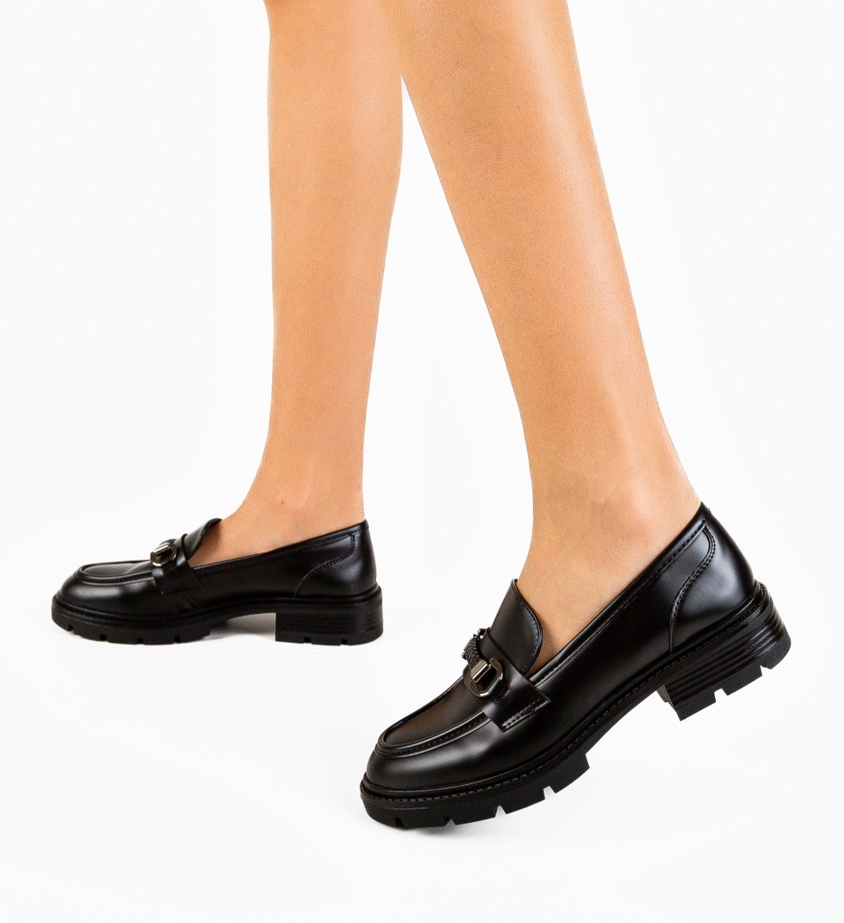 Pantofi Itoro Negri | Confort Zilnic Asigurat - imagine 3