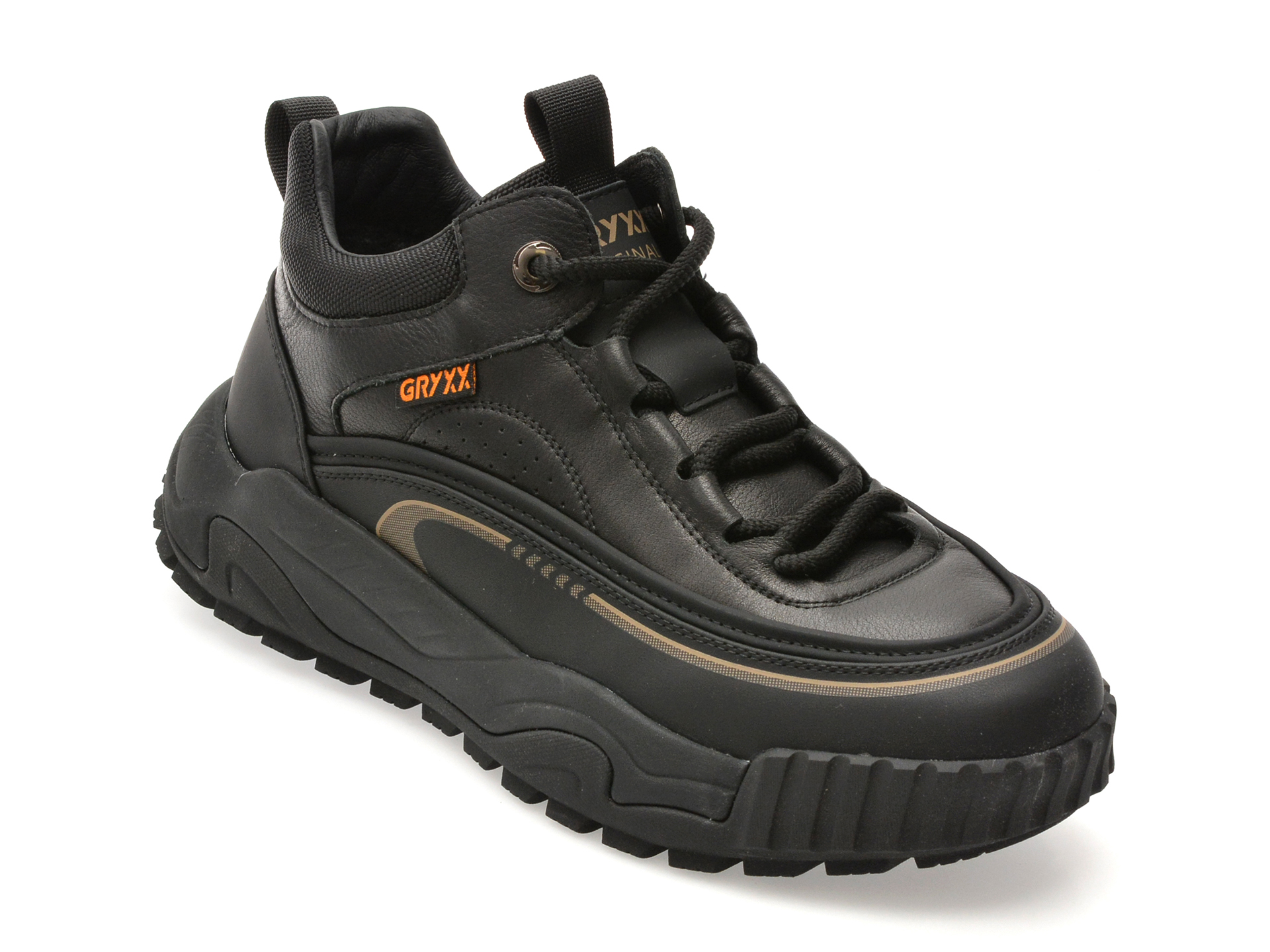 Ghete GRYXX Negre din Piele Naturala | Stil & Durabilitate