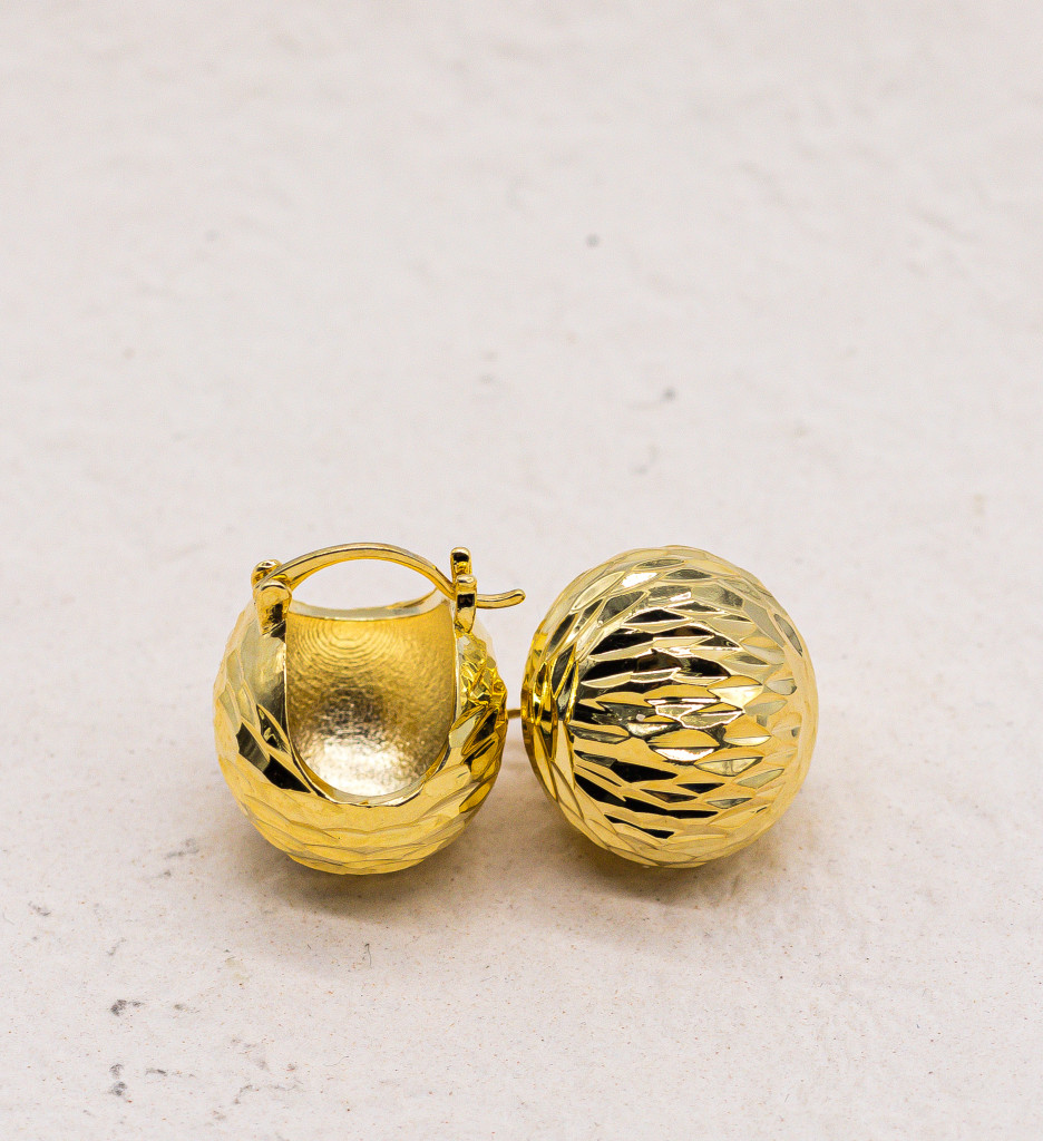 Cercei Moty Aurii – Accesorii Elegante - imagine 3