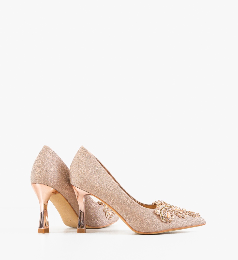 Pantofi Stiletto Dama Laurie Aurii - Eleganță Premium - imagine 4