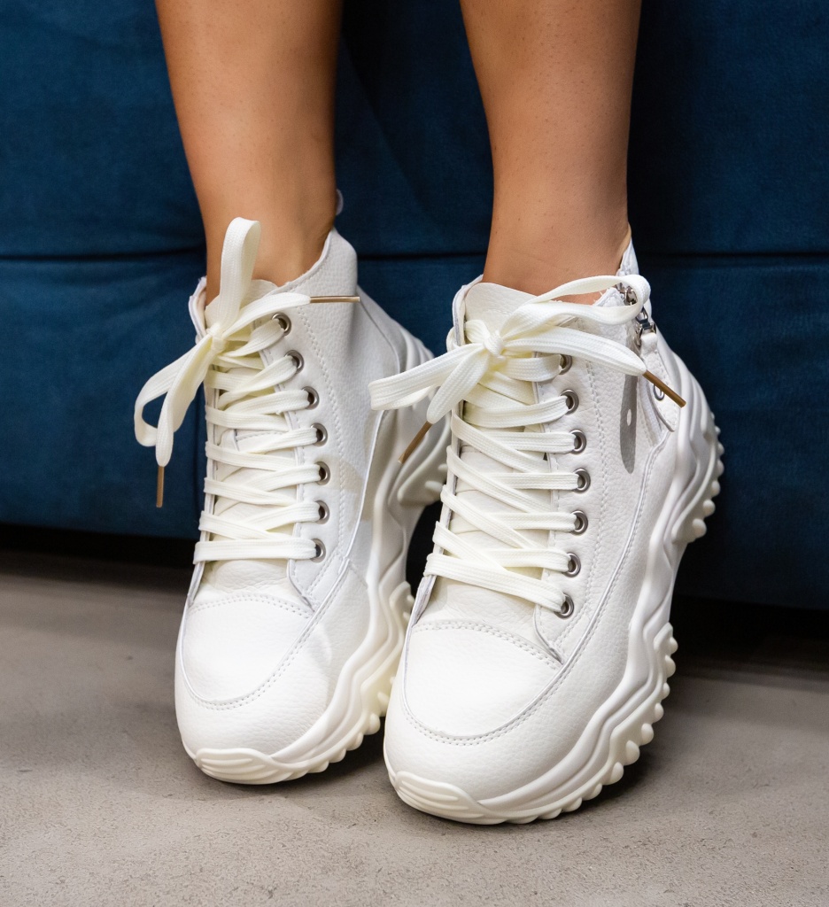 Sneakers Dama Yevro Bej – Confort și Stil - imagine 4