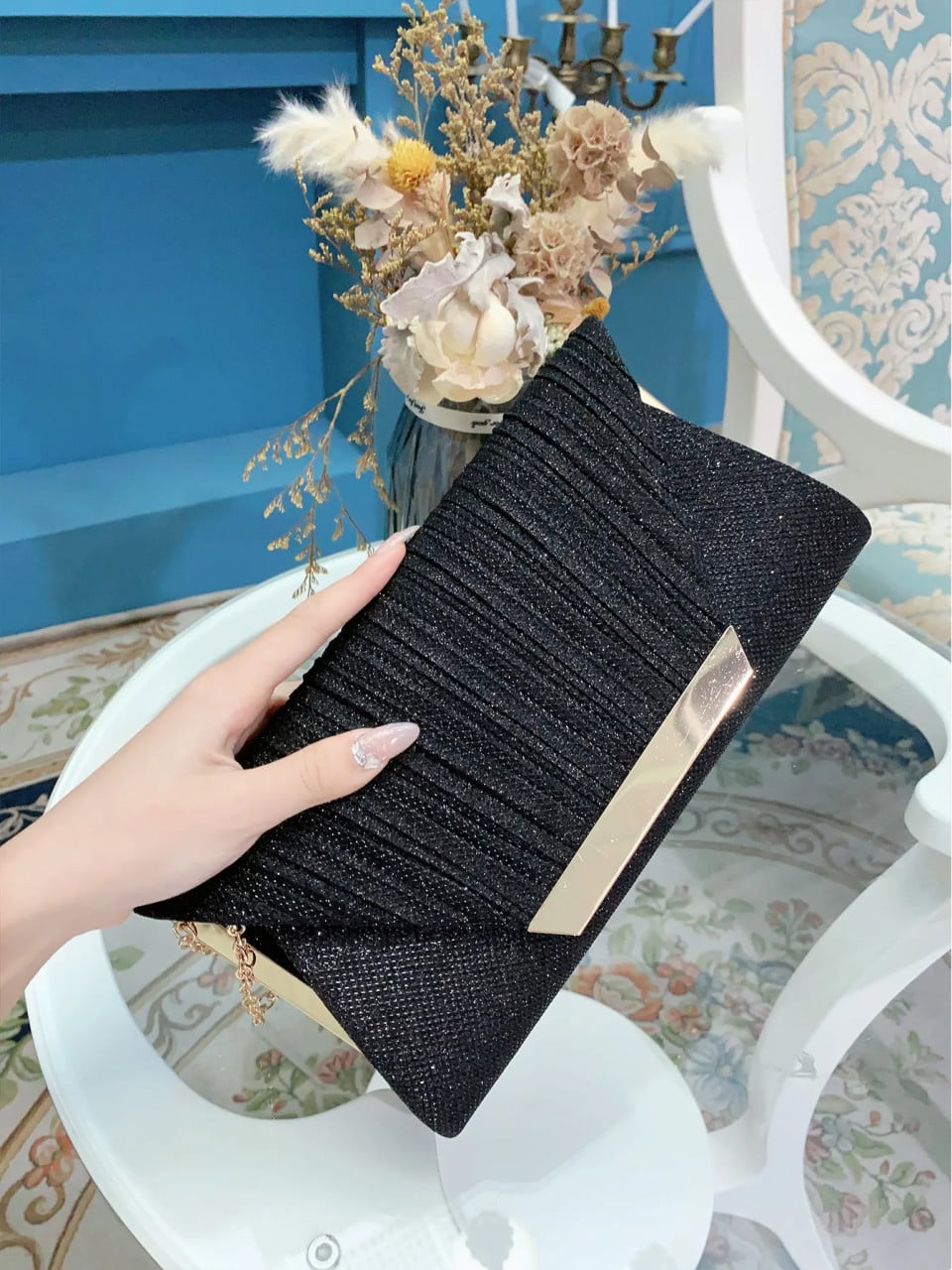Geanta Ocazie Delis Lysandra - Eleganta Neagra - imagine 3