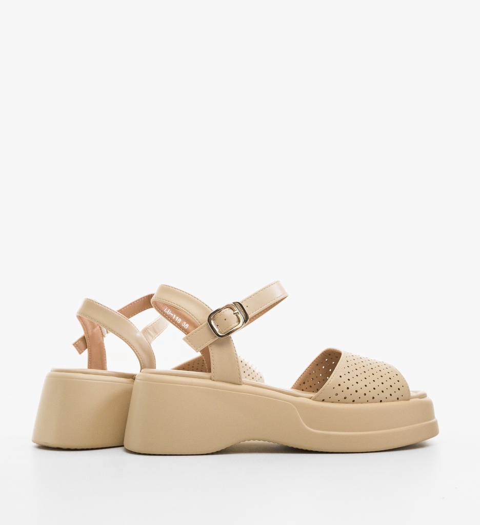 Sandale Dama Vycy Bej | Eleganță și Confort - imagine 2