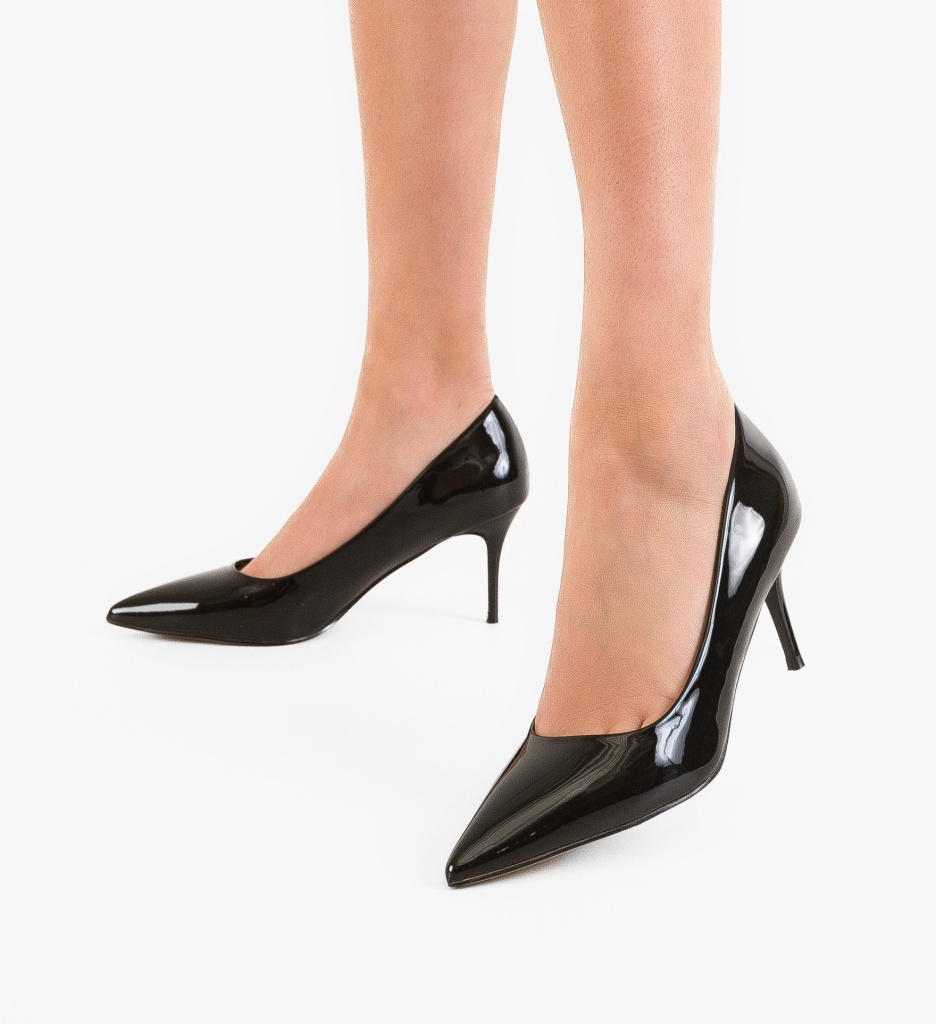 Pantofi Stiletto Dyra Negri - Eleganță și Stil - imagine 3
