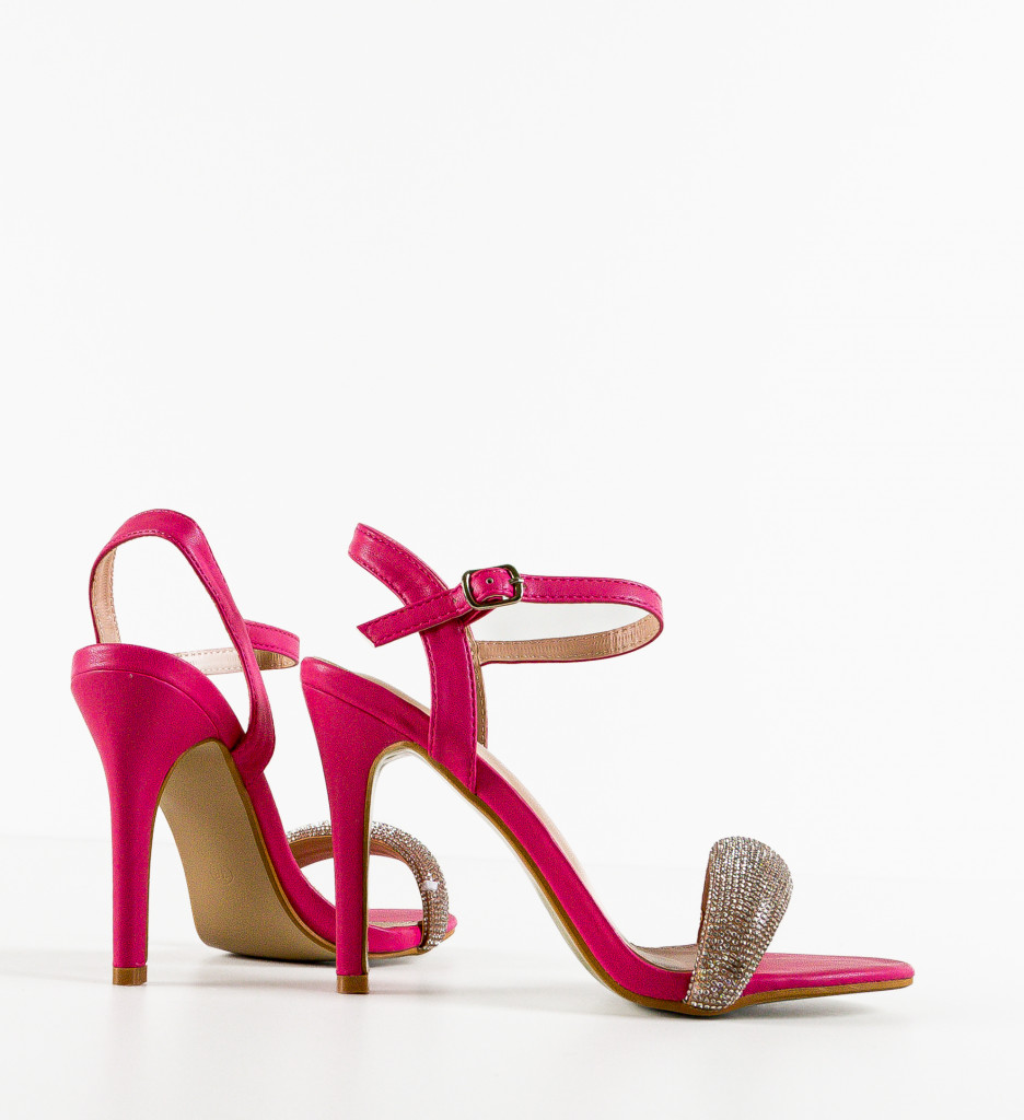 Sandale Toc Cybill Fuchsia | Eleganță și Stil - imagine 6