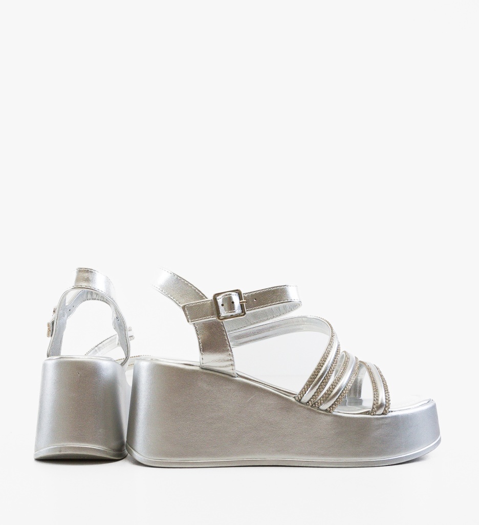 Sandale Dama Svaltar Argintii - Eleganta si Stil - imagine 4